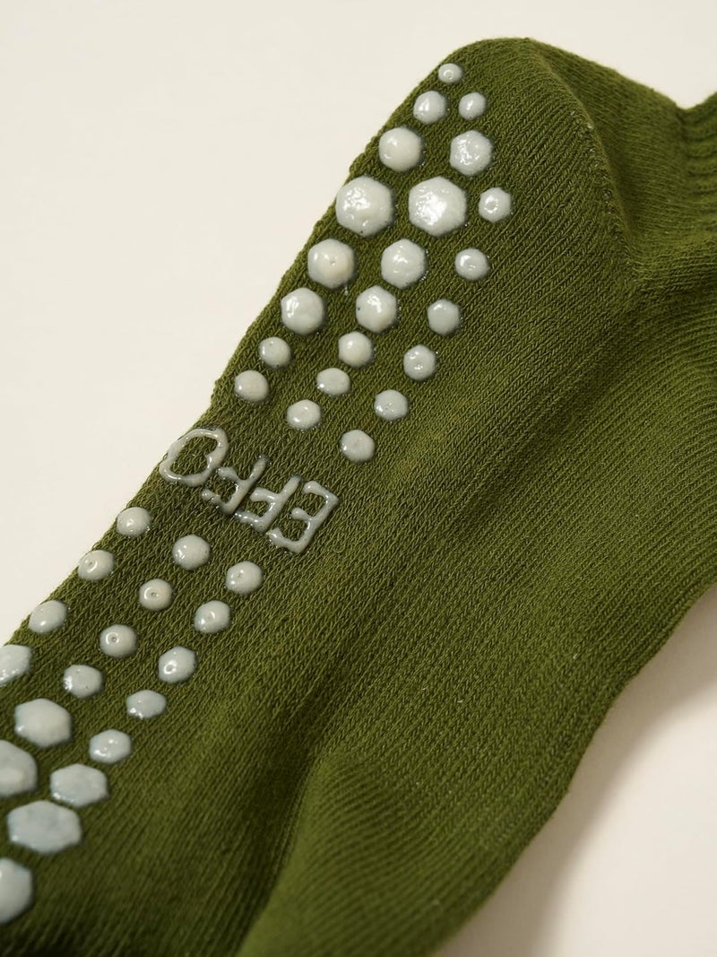 Shapes Studio Crew Half Calf Grip Socks, Cutest Fruits Pilates Socks, Ruffle socks, Non-Slip, Barre Yoga Fitness - Image 4